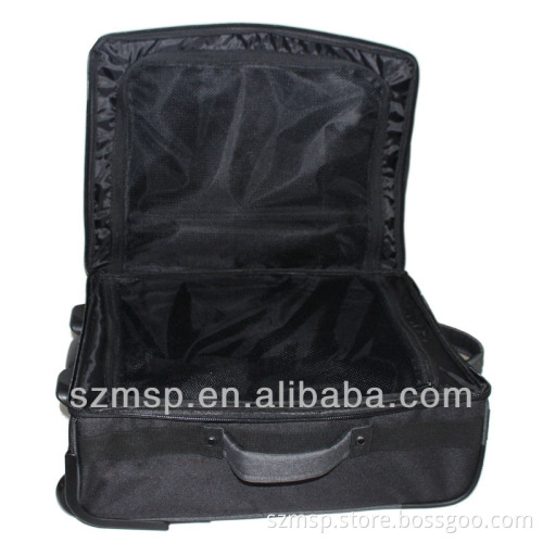 600D polyester printing tripper luggage with aluminium trolley case
